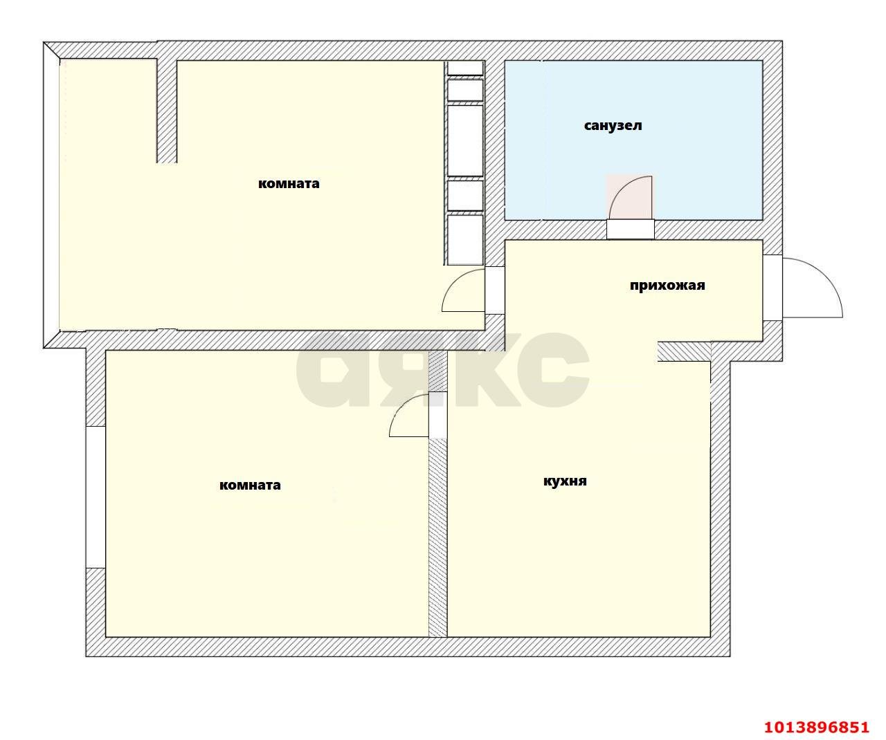 Фото №8: 1-комнатная квартира 35 м² - Краснодар, жилой комплекс Абрикосово, ул. имени Героя Георгия Бочарникова, 4к2