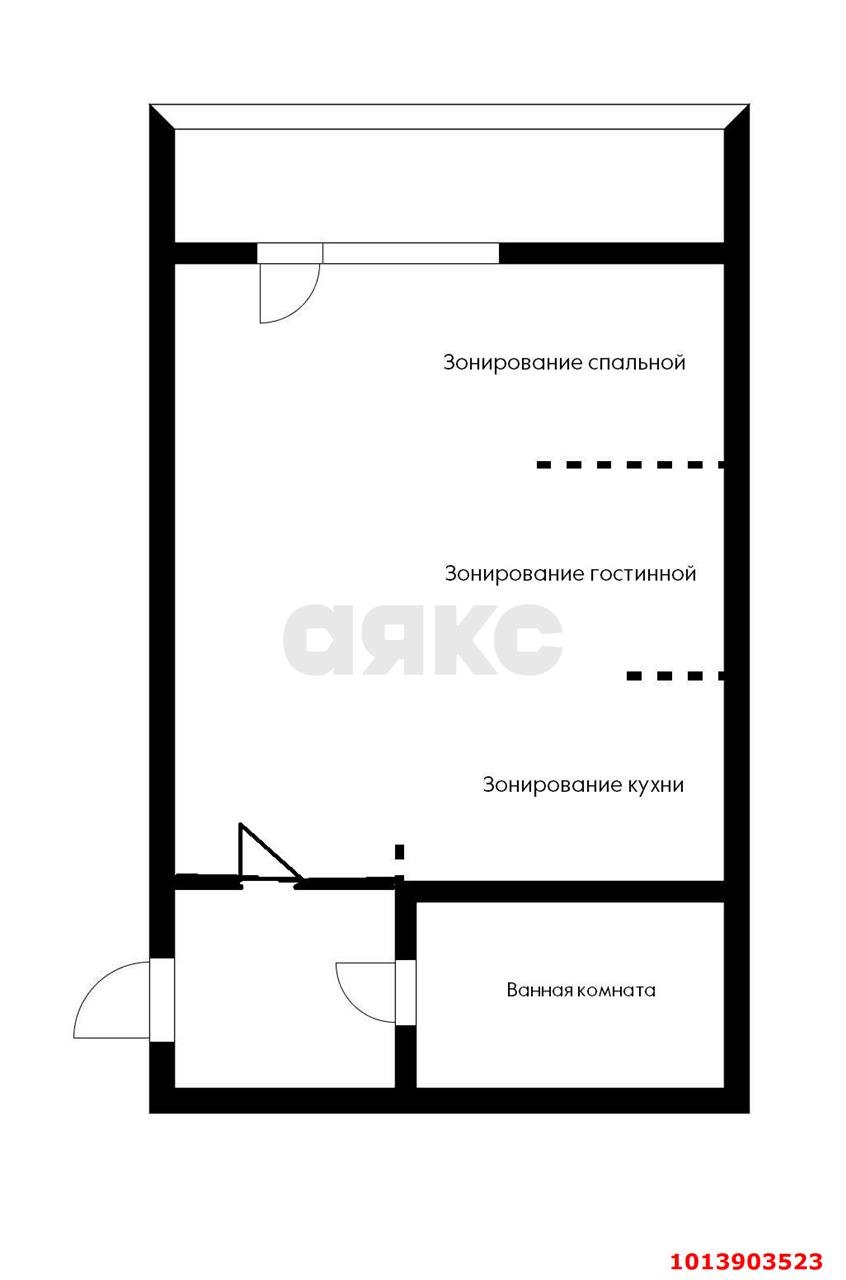 Фото №7: Студия 25 м² - Новая Адыгея, жилой комплекс Золотая линия 2, ул. Бжегокайская, 25/6