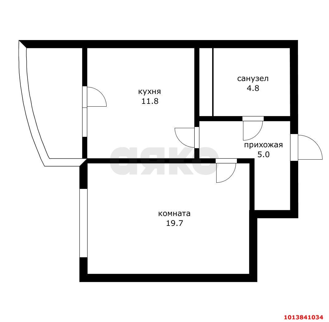 Фото №17: 1-комнатная квартира 45 м² - Краснодар, жилой комплекс На Стахановской, ул. Стахановская, 1