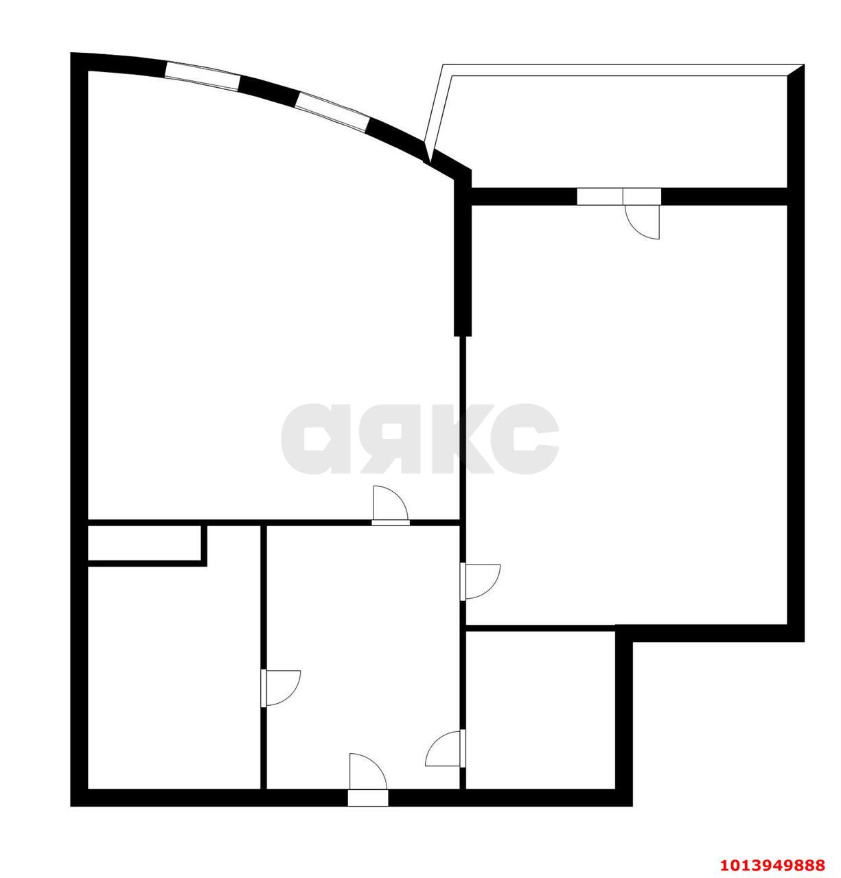 Фото №3: 1-комнатная квартира 55 м² - Краснодар, жилой комплекс Версаль, ул. Черниговская, 1