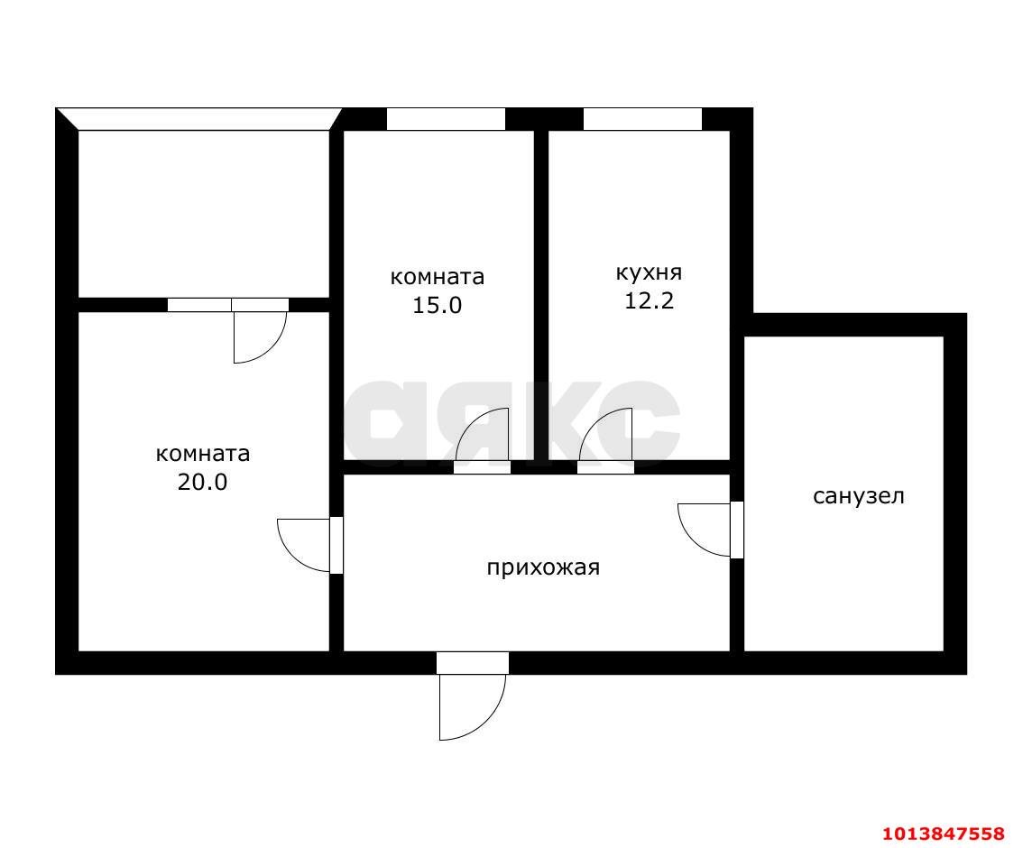 Фото №13: 2-комнатная квартира 55 м² - Краснодар, жилой комплекс Ставропольский, ул. Селезнёва, 4/13к2