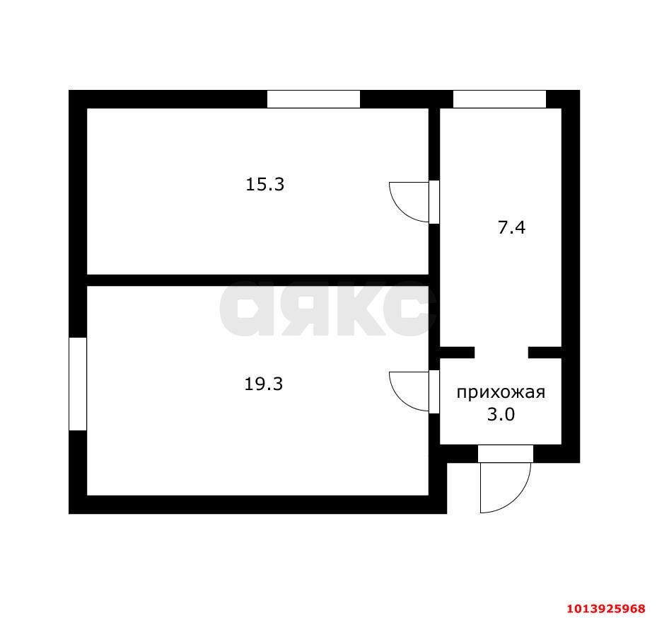 Фото №5: 2-комнатная квартира 45 м² - Краснодар, Камвольно-суконный Комбинат, ул. Сормовская, 13