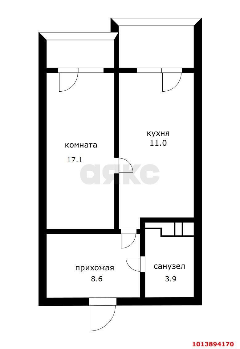 Фото №13: 1-комнатная квартира 37 м² - Краснодар, Камвольно-суконный Комбинат, ул. Бородинская, 10