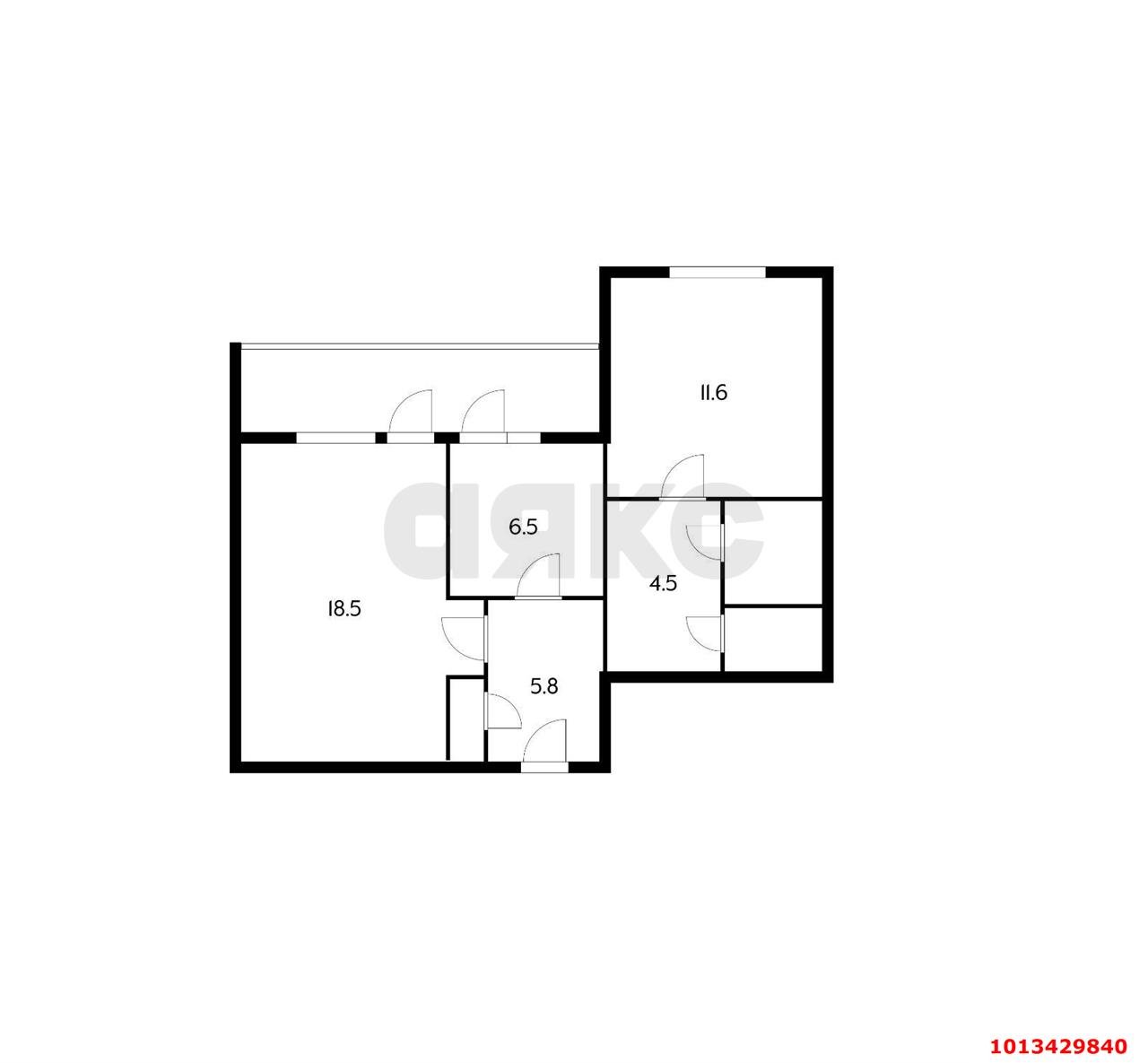 Фото №7: 2-комнатная квартира 59 м² - Краснодар, Центральный, пер. Тракторный, 6