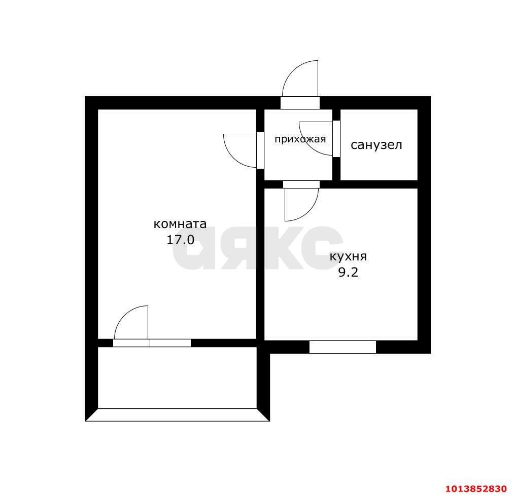 Фото №8: 1-комнатная квартира 33 м² - Краснодар, Юбилейный, пр-кт Чекистов, 33к3