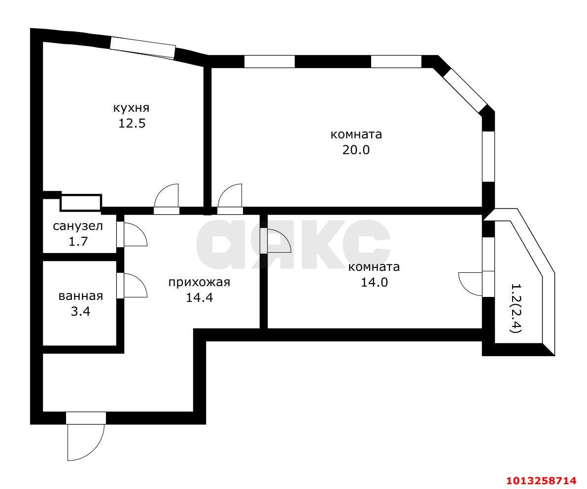 Фото №5: 2-комнатная квартира 68 м² - Краснодар, жилой комплекс Зеленодар, ул. Садовое Кольцо, 1