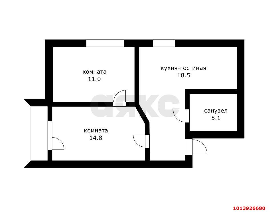 Фото №12: 2-комнатная квартира 52 м² - Краснодар, Центральный, ул. Суворова, 80