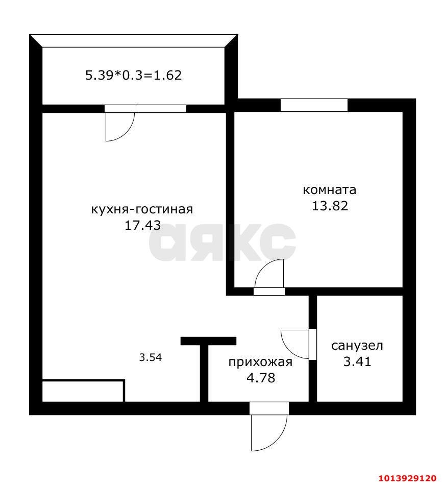 Фото №13: 1-комнатная квартира 49 м² - Краснодар, жилой комплекс Все Свои, ул. Колхозная, 5/1