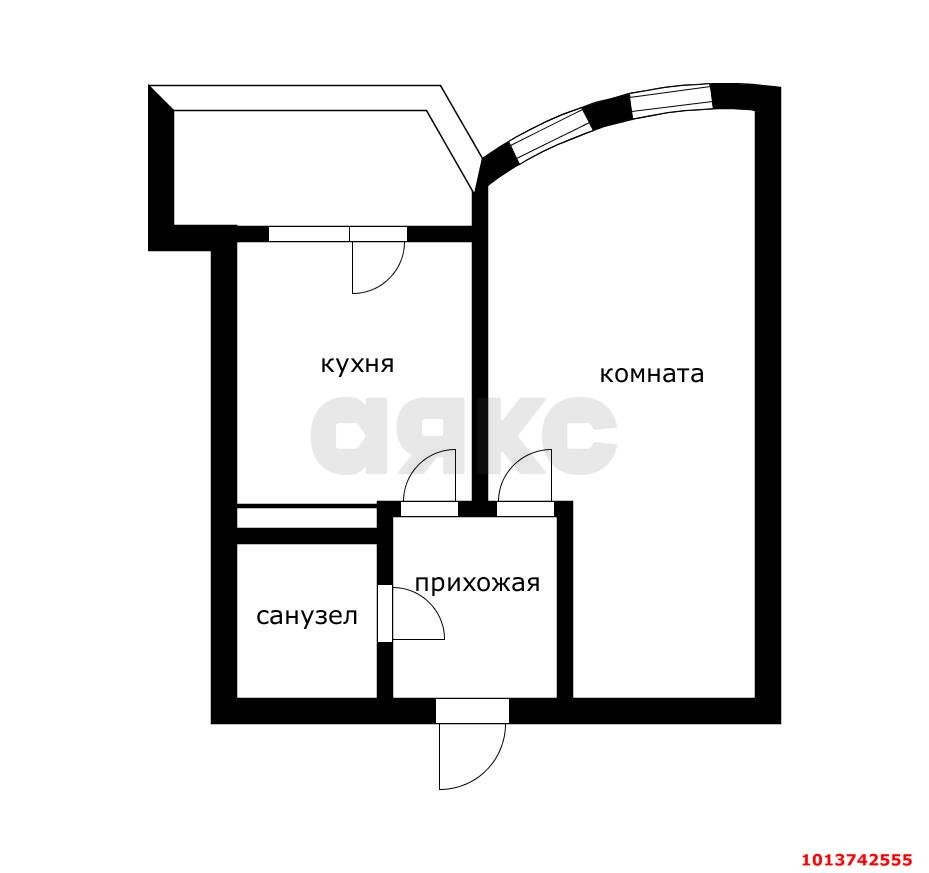 Фото №5: 1-комнатная квартира 39 м² - Краснодар, жилой комплекс Кино, ул. Уральская, 100