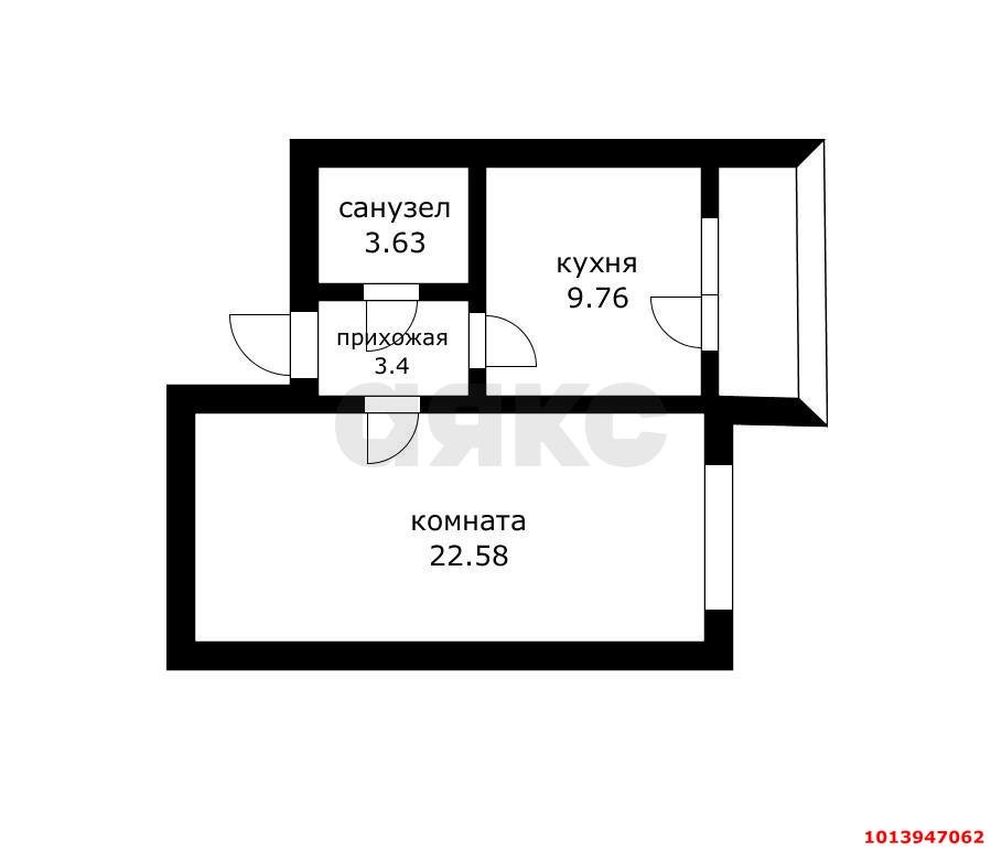 Фото №8: 1-комнатная квартира 43 м² - Краснодар, Гидростроителей, ул. Парусная, 20/2