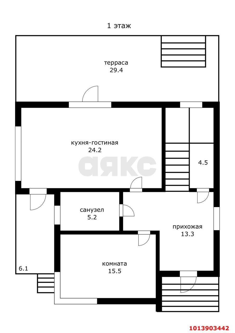 Фото №7: Дом 120 м² + 6 сот. - Краснодар, Знаменский, ул. Алых Роз, 31