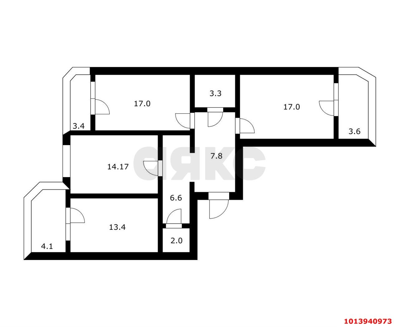 Фото №18: 3-комнатная квартира 81 м² - Краснодар, Московский, ул. Карякина, 31