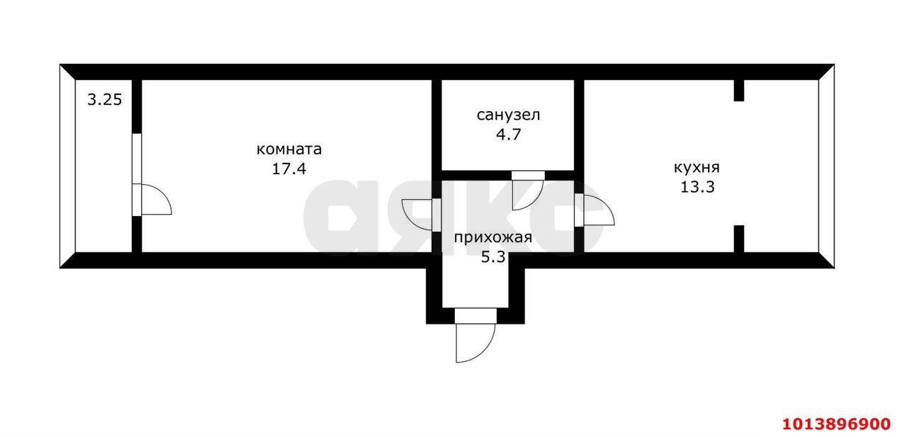 Фото №8: 1-комнатная квартира 44 м² - Краснодар, Музыкальный, ул. имени Сергея Есенина, 84