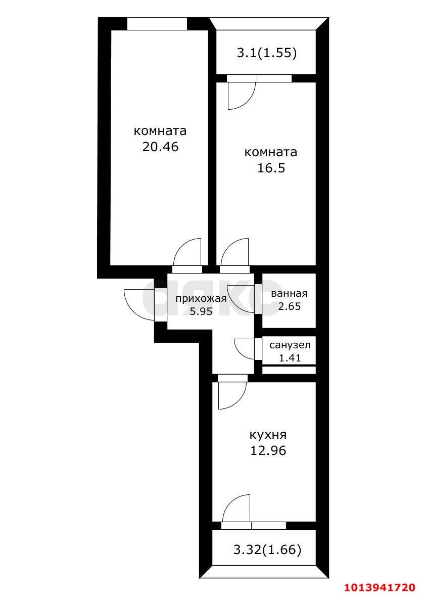 Фото №8: 2-комнатная квартира 65 м² - Краснодар, Славянский, ул. Заполярная, 39лит10