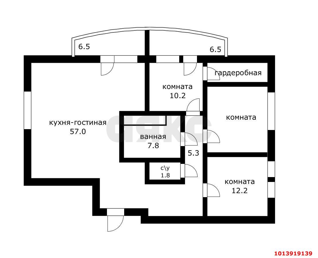 Фото №12: 3-комнатная квартира 120 м² - Краснодар, Прикубанский внутригородской округ, ул. Ивана Рослого, 2/1