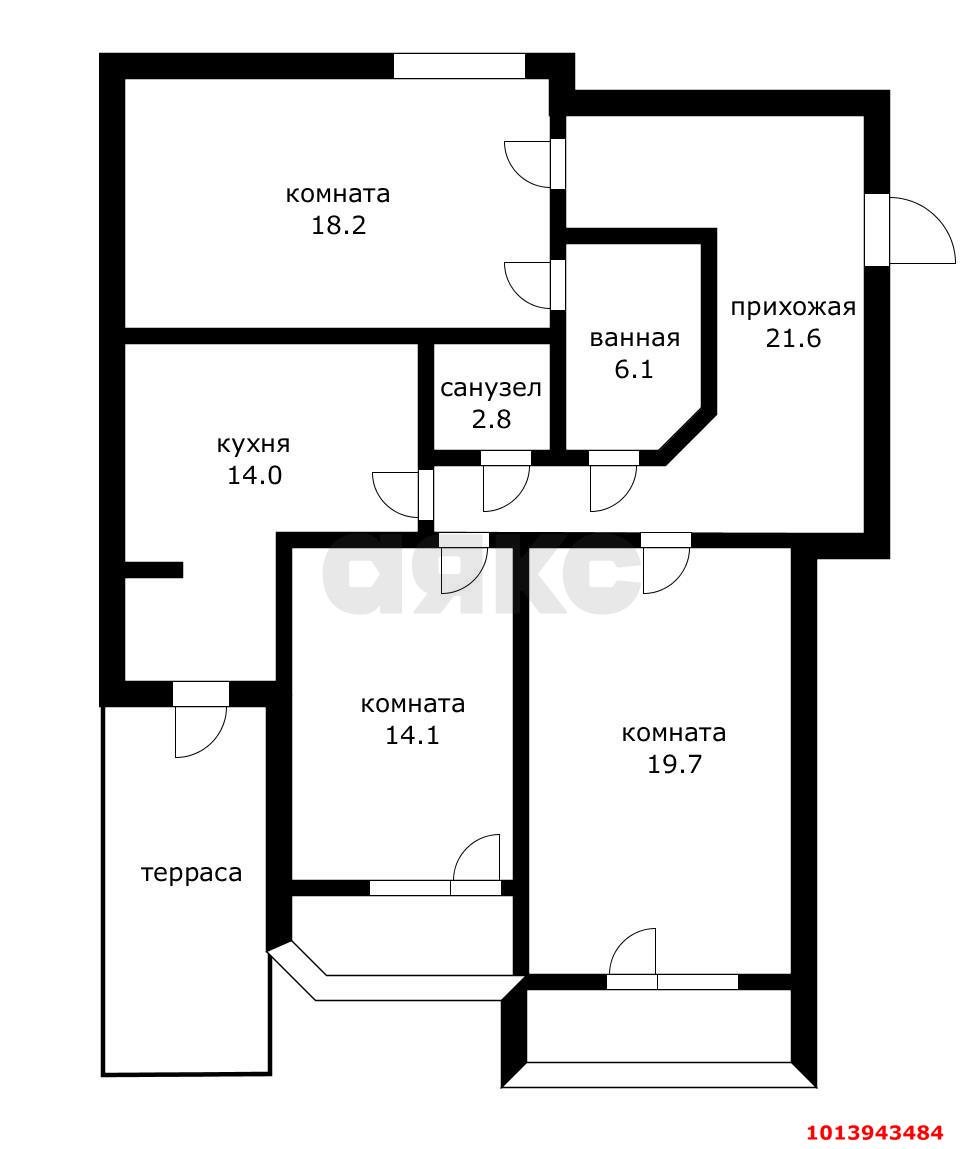 Фото №16: 3-комнатная квартира 110 м² - Краснодар, Центральный, ул. Кубанская Набережная, 64