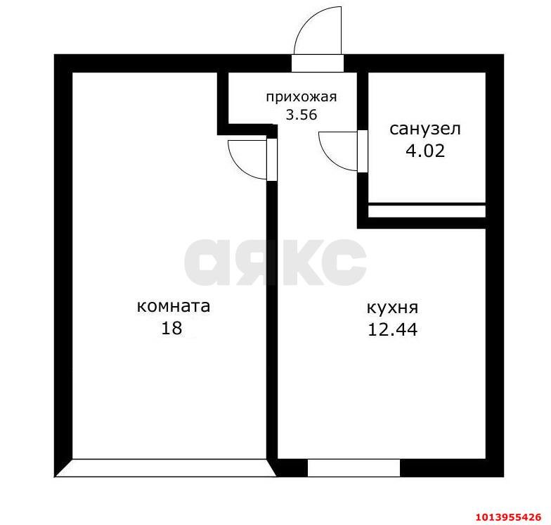 Фото №8: 1-комнатная квартира 38 м² - Краснодар, Черёмушки, ул. Обрывная, 132/1