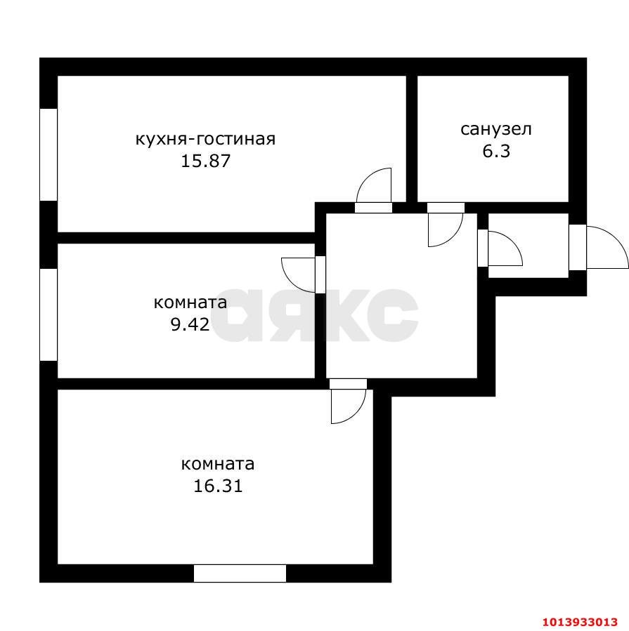 Фото №9: 2-комнатная квартира 55 м² - Краснодар, Табачная Фабрика, ул. Достоевского, 24