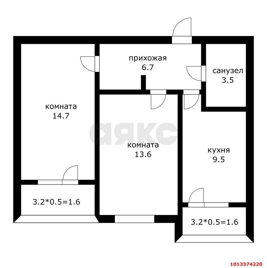 Фото №9: 2-комнатная квартира 48 м² - Краснодар, жилой комплекс Акварели-2, ул. Тепличная, 62/1к1