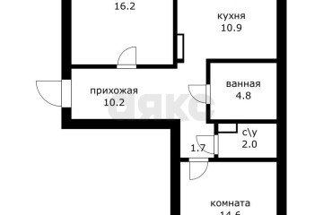 Фото №3: 2-комнатная квартира 60 м² - Краснодар, мкр. Краевая Клиническая Больница, ул. Восточно-Кругликовская, 72