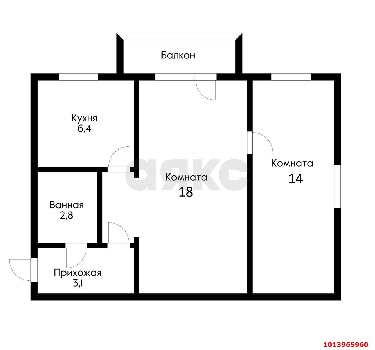 Фото №11: 2-комнатная квартира 42 м² - Краснодар, Славянский, ул. Славянская, 44