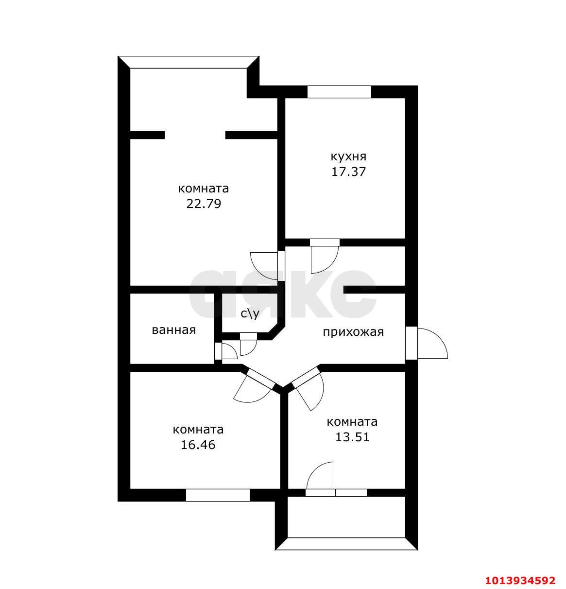 Фото №18: 3-комнатная квартира 95 м² - Краснодар, Западный внутригородской округ, ул. 2-я Линия Нефтяников, 7/1