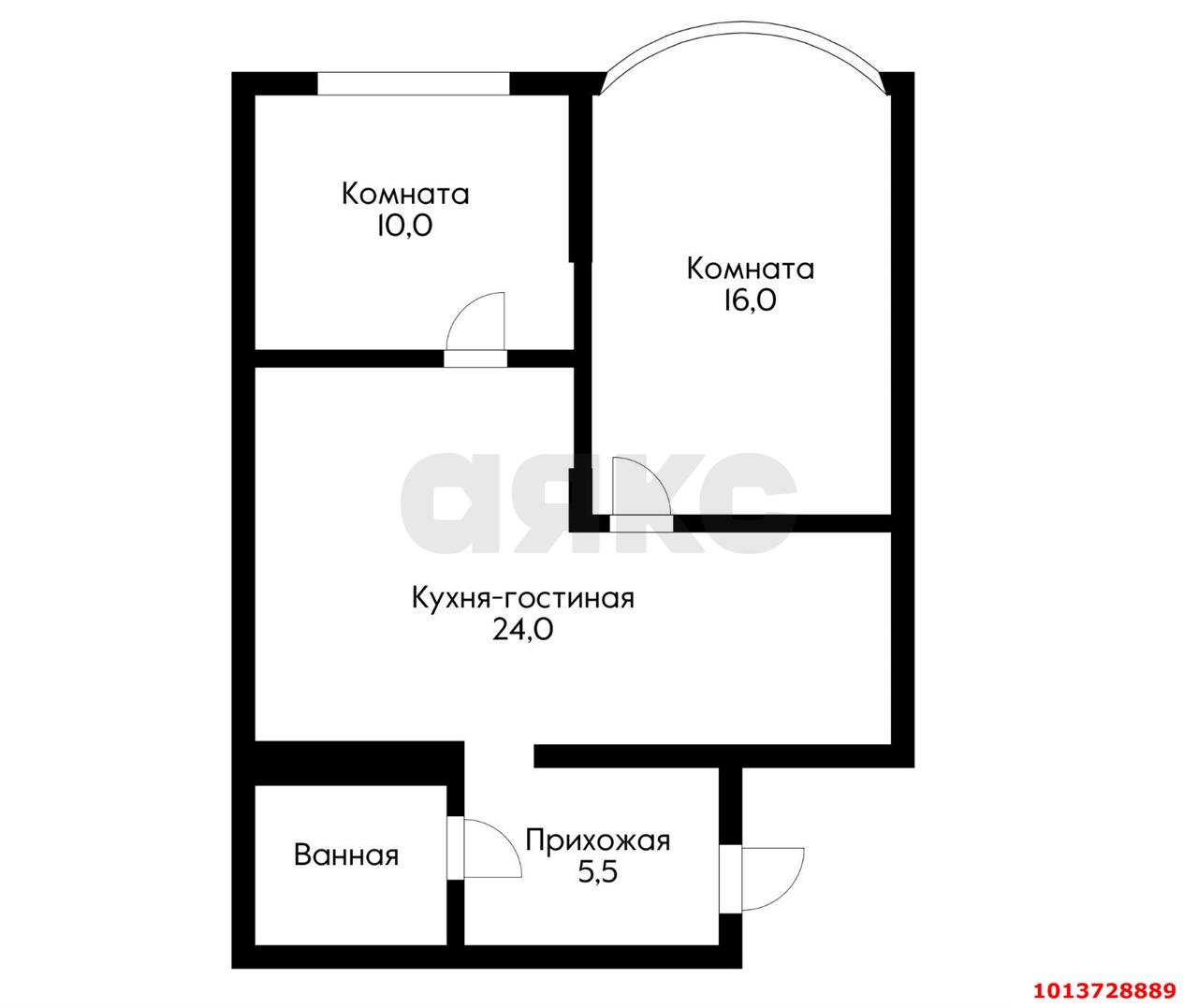 Фото №15: 2-комнатная квартира 60 м² - Краснодар, Солнечный, ул. Казбекская, 16/1