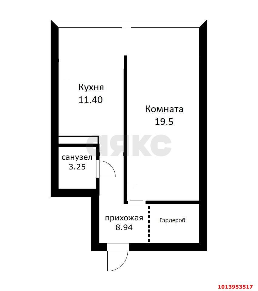 Фото №5: 1-комнатная квартира 48 м² - Краснодар, жилой комплекс Цветы, ул. Круговая, 4Вк1