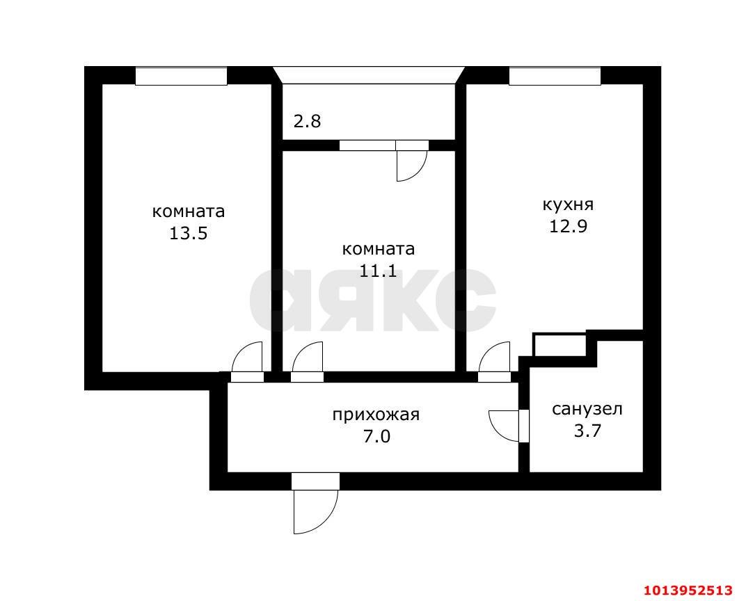 Фото №20: 2-комнатная квартира 52 м² - Краснодар, жилой комплекс Самолёт, ул. Западный Обход, 39/2к7