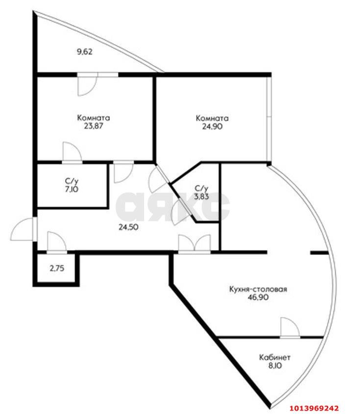 Фото №14: 3-комнатная квартира 153 м² - Краснодар, Западный внутригородской округ, ул. имени Дзержинского, 93