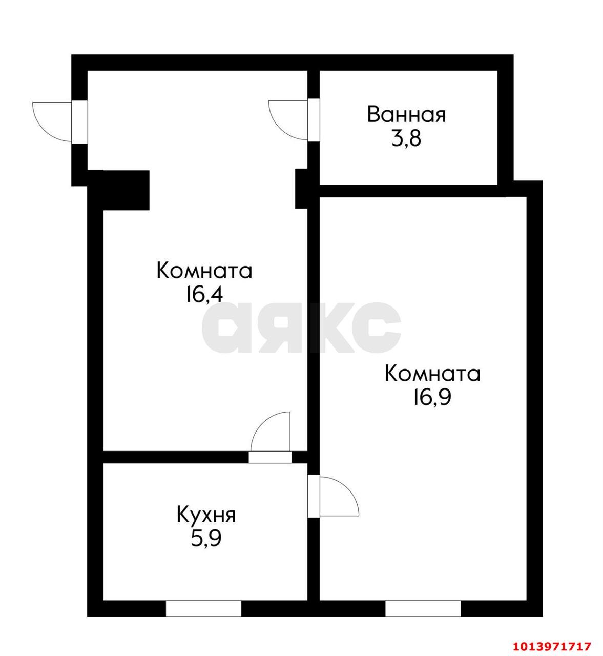 Фото №3: 2-комнатная квартира 43 м² - Тлюстенхабль, ул. Ленина, 30Б