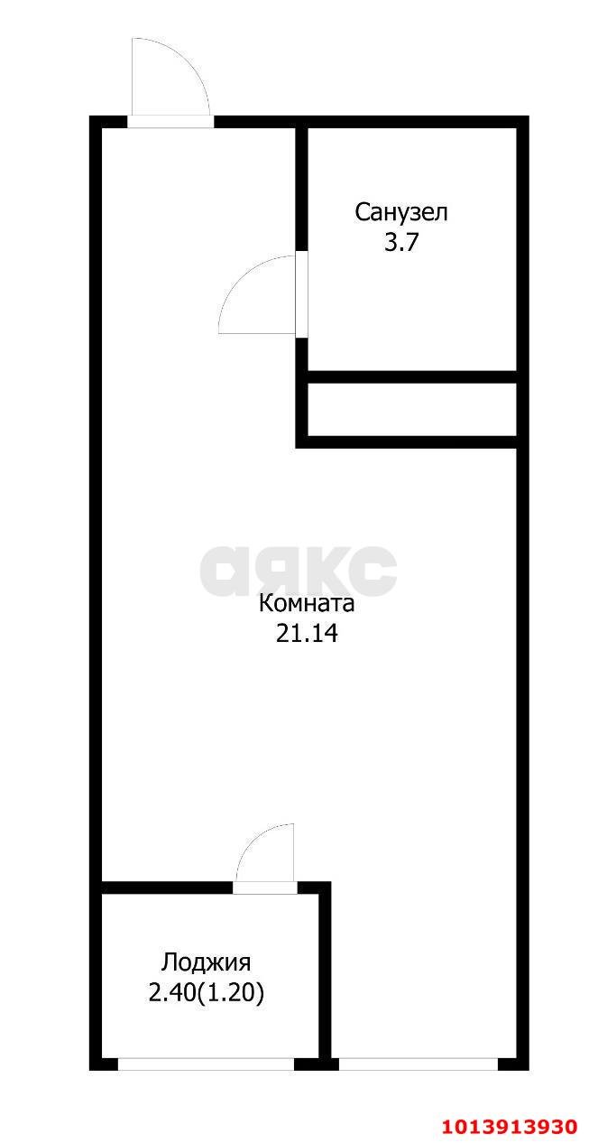 Фото №9: Студия 27 м² - Краснодар, Славянский, ул. Заполярная, 39к8