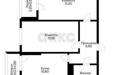 Фото №2: 2-комнатная квартира 53 м² - Краснодар, мкр. Молодёжный, ул. Дубравная, 1