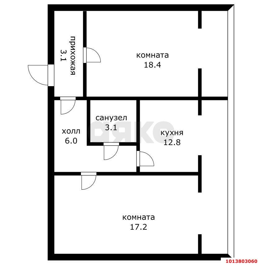 Фото №12: 2-комнатная квартира 70 м² - Российский, Прикубанский внутригородской округ, ул. Очаковская, 3