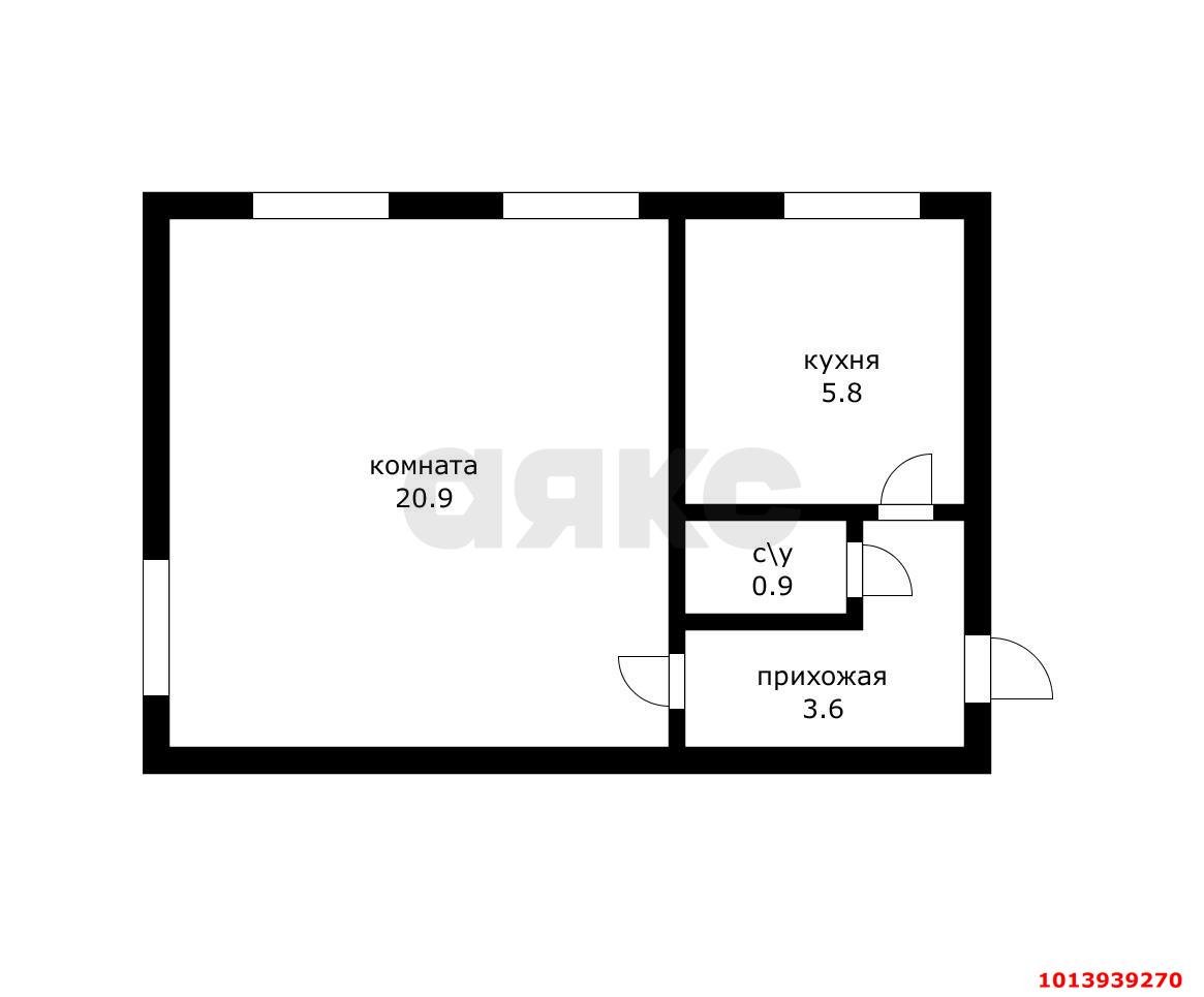 Фото №18: 1-комнатная квартира 31 м² - Краснодар, 9-й километр, ул. Гастелло, 69