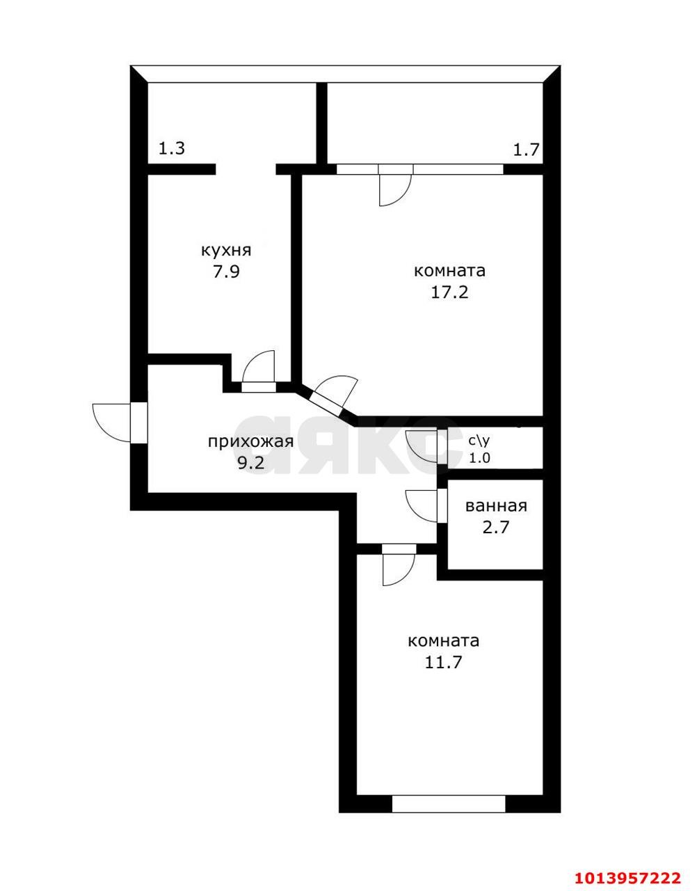 Фото №11: 2-комнатная квартира 52 м² - Афипский, ул. Шоссейная, 4