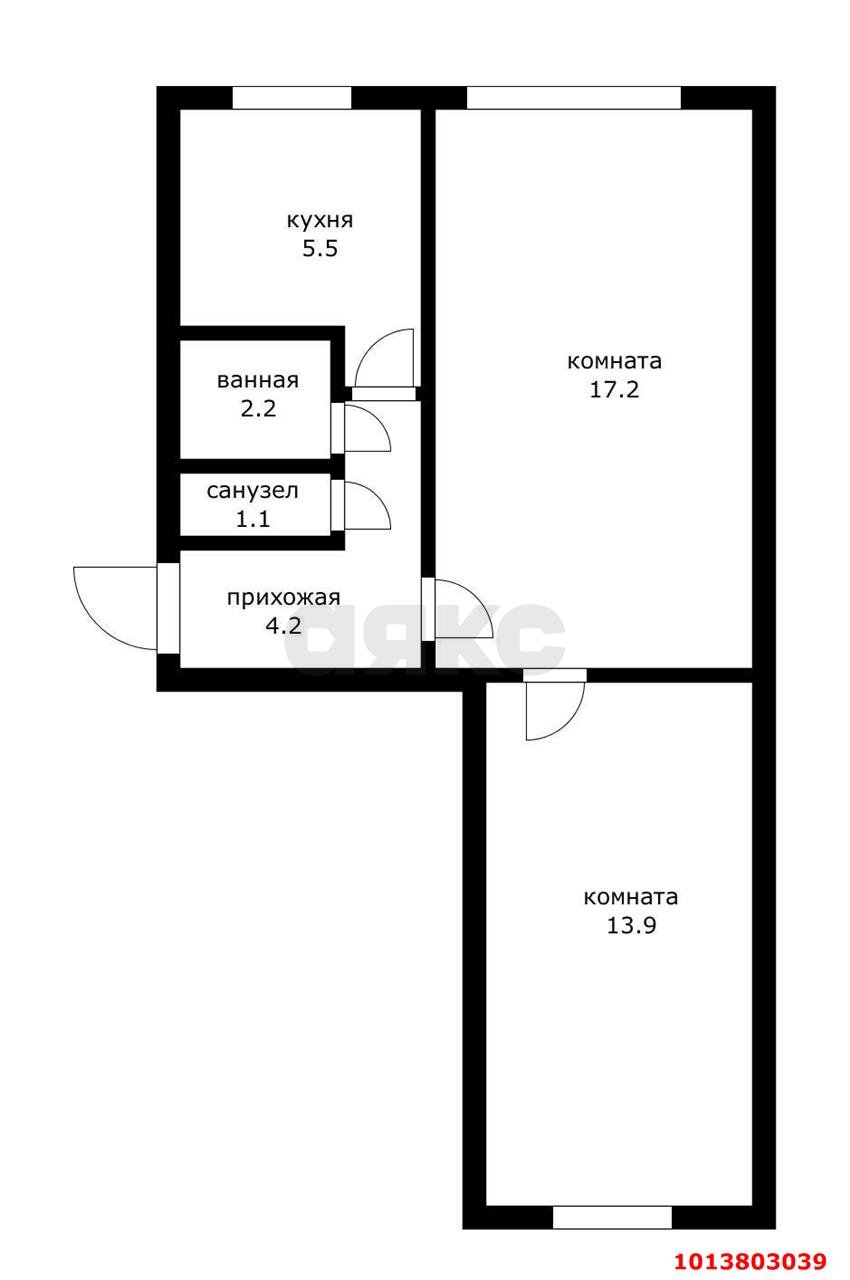 Фото №9: 2-комнатная квартира 44 м² - Краснодар, Гидростроителей, ул. Дмитрия Благоева, 40