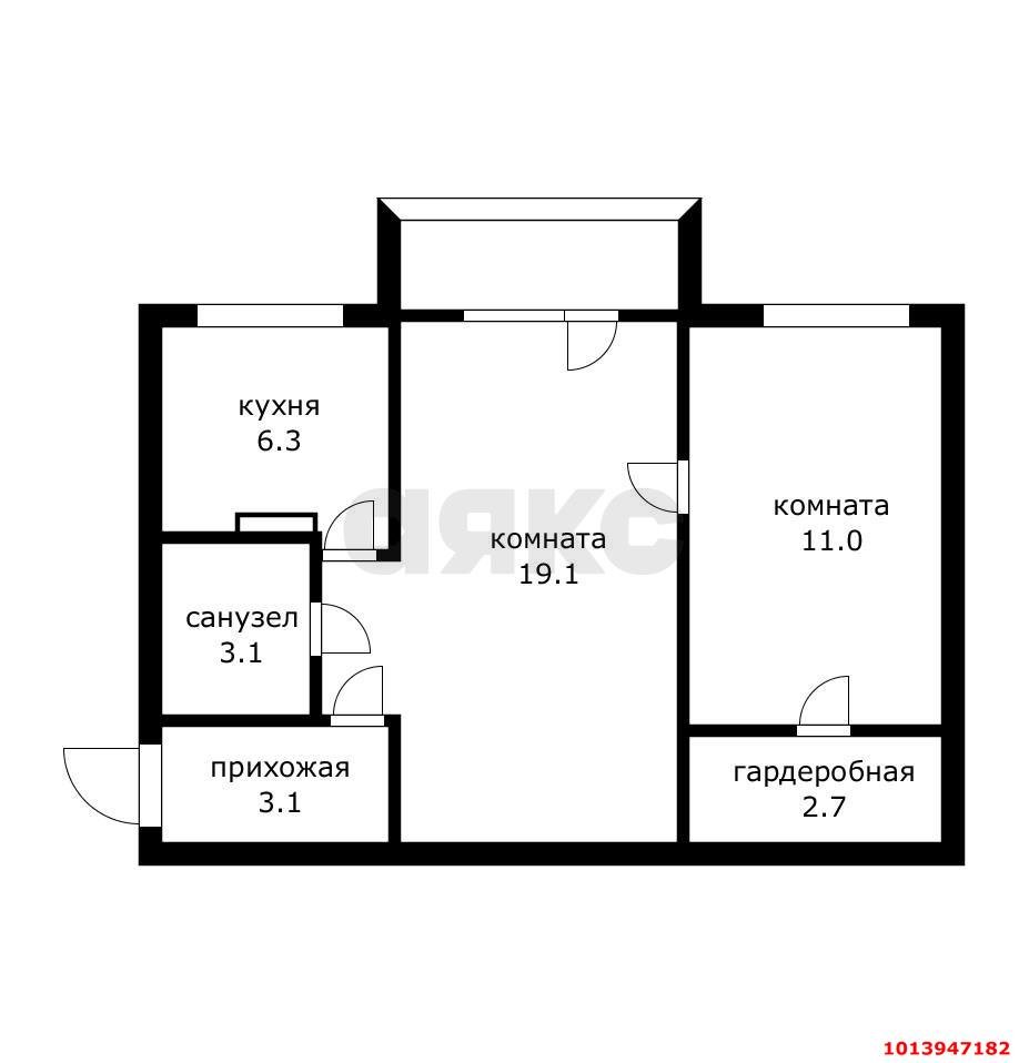 Фото №14: 2-комнатная квартира 45 м² - Краснодар, Черёмушки, ул. Селезнёва, 146