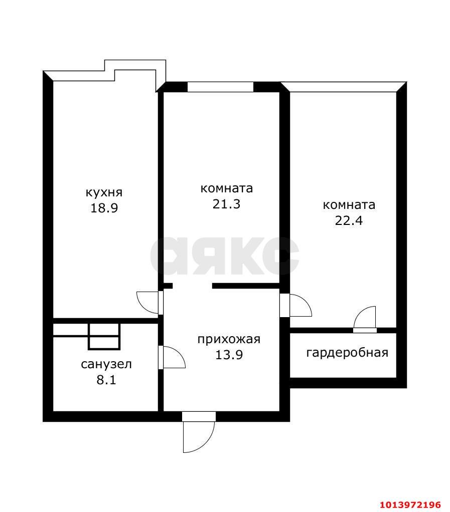 Фото №19: 2-комнатная квартира 105 м² - Краснодар, Юбилейный, б-р Клары Лучко, 16