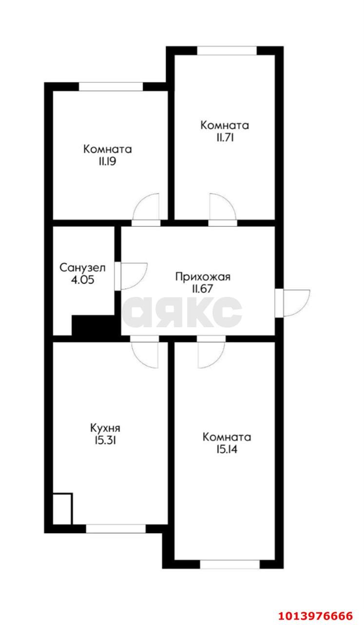 Фото №4: 3-комнатная квартира 70 м² - Новая Адыгея, жилой комплекс Другие Берега, ул. Береговая, 1к11