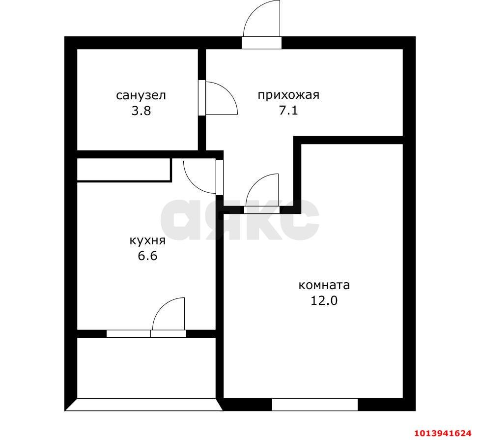 Фото №6: 1-комнатная квартира 29 м² - Краснодар, жилой комплекс Фонтаны, ул. Воронежская, 47Д