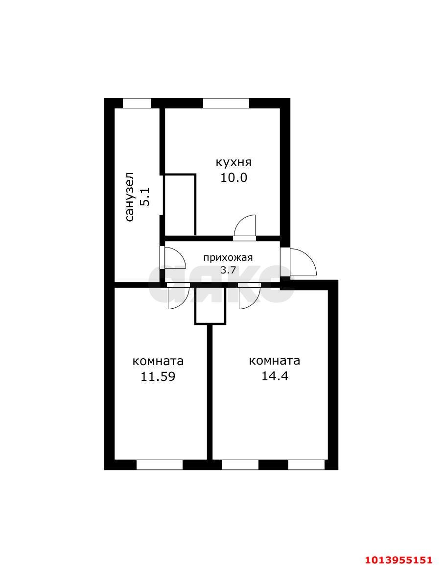 Фото №8: 2-комнатная квартира 45 м² - Новодмитриевская, ул. Красная, 78