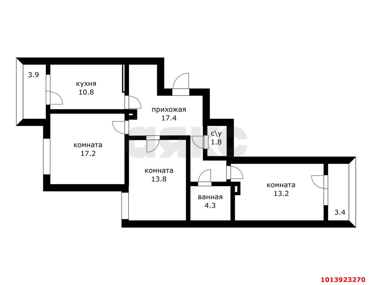 Фото №19: 3-комнатная квартира 85 м² - Краснодар, Калинино, пер. Гаражный, 9