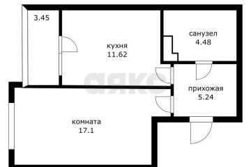 Фото №2: 1-комнатная квартира 38 м² - Краснодар, мкр. Достояние, 