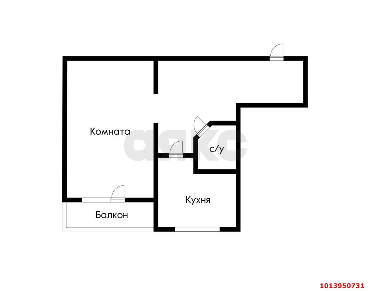 Фото №2: 1-комнатная квартира 50 м² - Краснодар, Восточно-Кругликовский, ул. Черкасская, 71/1