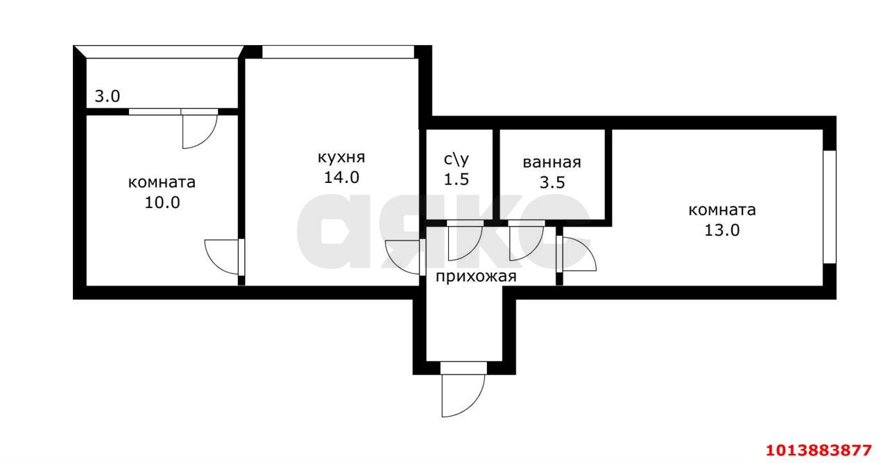 Фото №12: 2-комнатная квартира 47 м² - Краснодар, жилой комплекс Нeo-квартал Красная Площадь, ул. Конгрессная, 13