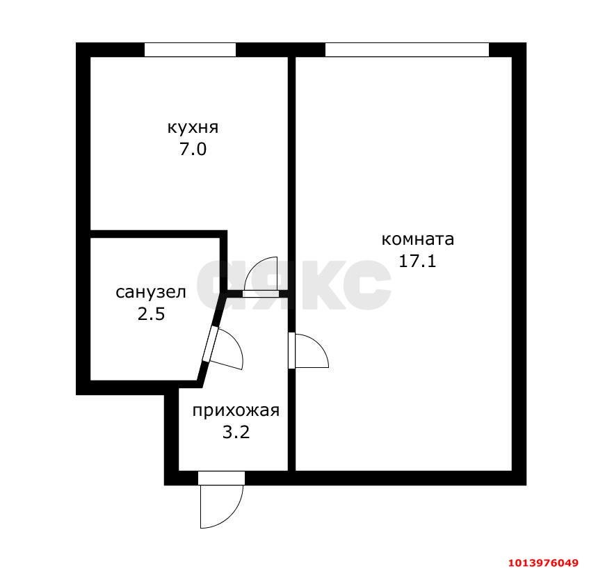 Фото №7: 1-комнатная квартира 29 м² - Краснодар, Центральный, ул. Коммунаров, 201