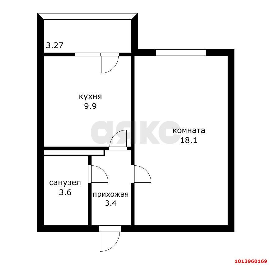 Фото №6: 1-комнатная квартира 35 м² - Краснодар, Московский, ул. им. Артюшкова В.Д., 3