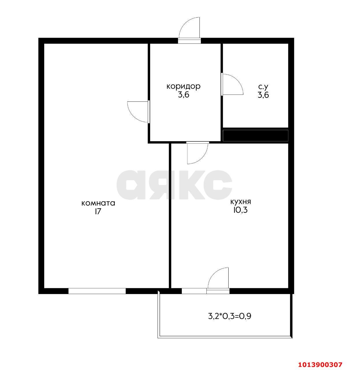 Фото №3: 1-комнатная квартира 35 м² - Краснодар, Прикубанский внутригородской округ, ул. Краеведа Соловьёва