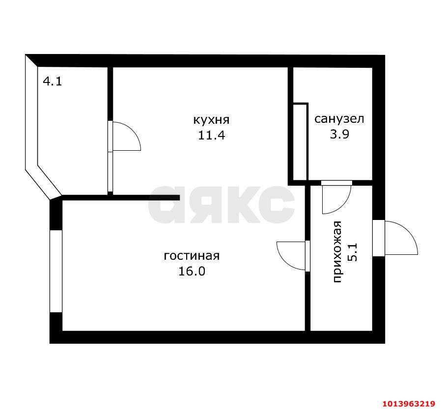 Фото №7: 1-комнатная квартира 40 м² - Краснодар, жилой комплекс Сказка Град, ул. имени В.Н. Мачуги, 166Ак2